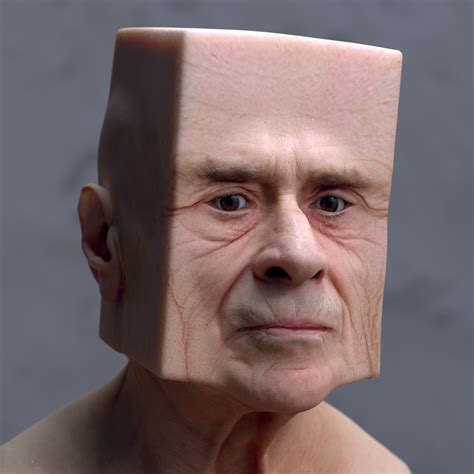 funny shaped head.
